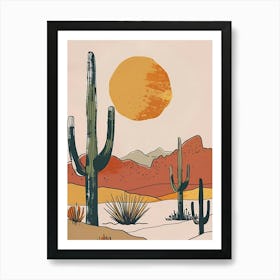 Desert Cactus Art Print