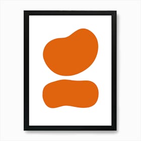 Orange Pebbles Art Print