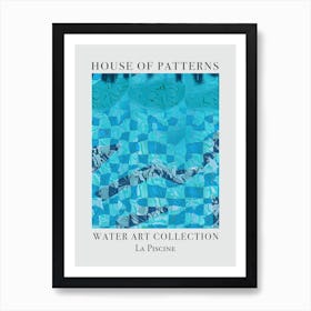 House Of Patterns La Piscine Water 10 Art Print