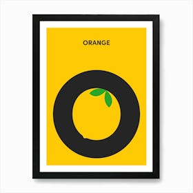 O - Orange Art Print