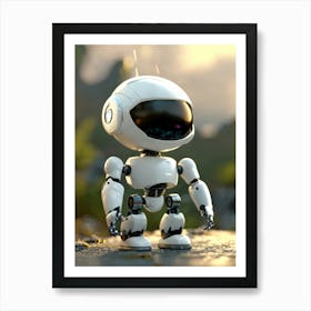 White Robot Art Print