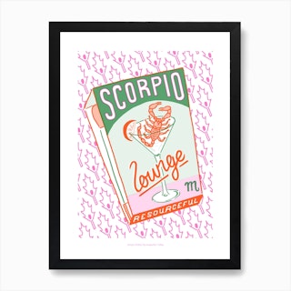 Scorpio Zodiac Art Print
