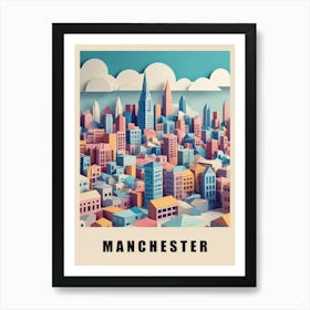 Manchester City Low Poly (25) Art Print