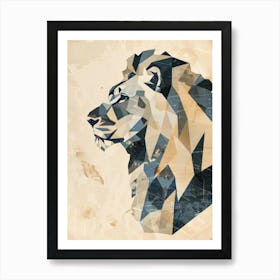 Geometric Lion 1 Art Print