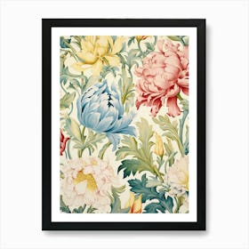 Wallpaper Floral Pattern 1 Art Print