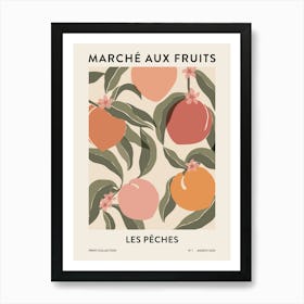Fruit Market - Peaches Art Print
