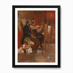 The Studio (1867), Winslow Homer Art Print