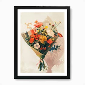 Bouquet Of Flowers 7 Art Print