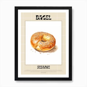 Sesame Bagel 7 Art Print