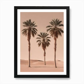 Palm trees desert art Art Print