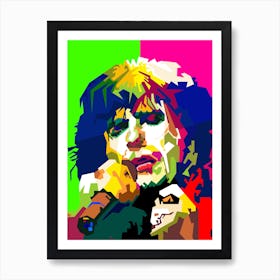 David Coverdale Whitesnake Singer Pop Art Wpap Art Print