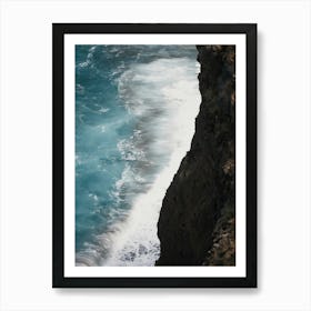 Ocean Fury Cape Verde S Cliffs And Breaking Waves Art Print