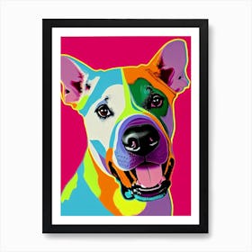 Bull Terrier Andy Warhol Style Dog Art Print