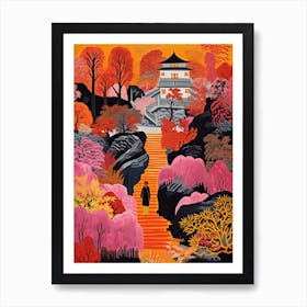 Nong Nooch Tropical Garden, Thailand In Autumn Fall Illustration 1 Poster