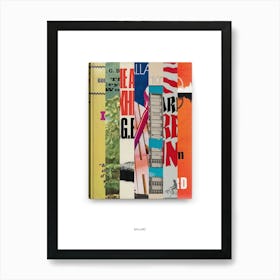 J.G Ballard - Book Lover Abstract Print -First Edition Covers Poster