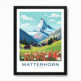 Switzerland Matterhorn Travel Art Print