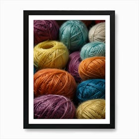 Colorful Yarn Art Print