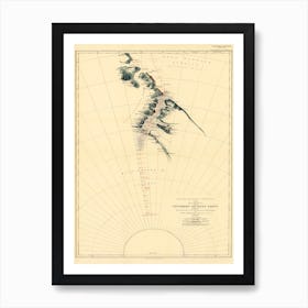 Route And Surveys Of The Southern Journey Party, 1908–1909 (1909) Art Print