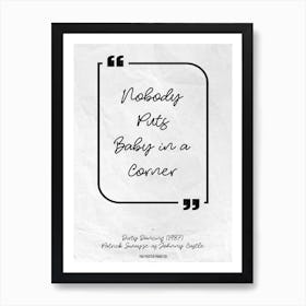 Dirty Dancing Art Print