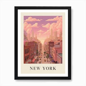 Vintage Travel Poster New York 2 Art Print