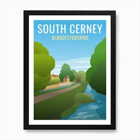 South Cerney River Art Print