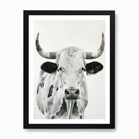 Longhorn Bull 4 Art Print