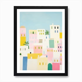 Amalfi Coast, Italy Colourful View 2 Art Print