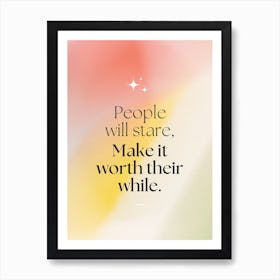 People Will Star, Make It Worth Their While Poster