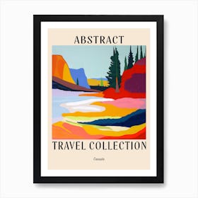 Abstract Travel Collection Poster Canada 1 Art Print