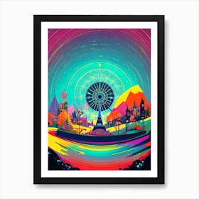 Psychedelic Art, Psychedelic Art, Psychedelic Art, Psychedelic Art, Art 1 Art Print