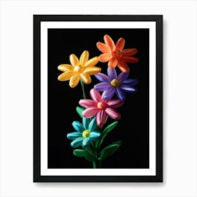 Bright Inflatable Flowers Edelweiss 1 Art Print