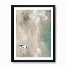 Bali Beach With Outrigger Art Print