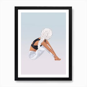 Fitness Girl Art Print