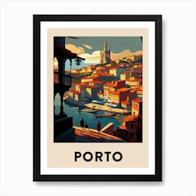 Porto 2 Vintage Travel Poster Art Print