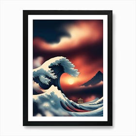 Great Wave Off Kanagawa 5 Art Print