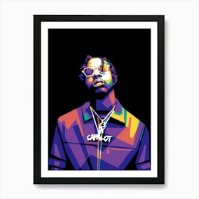 Polo G WPAP Art Print