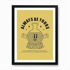 Retro Wall Art Vintage Decor Retro Cartoon Printable Art Retro Vintage Wall Art Always Be Yours Trendy Retro Poster Art Print