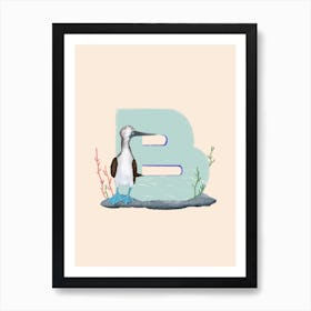 Letter B Booby Art Print