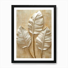 Three Leaves Art Print