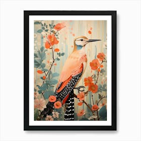 Woodpecker 1 Detailed Bird Painting Art Print