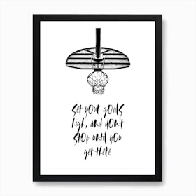 Goals Art Print