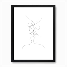 Tender Kiss Art Print