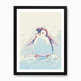 Cute Penguin Art Print