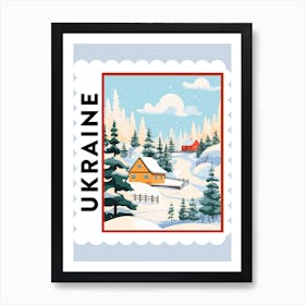 Ukraine 2 Travel Stamp Poster Art Print