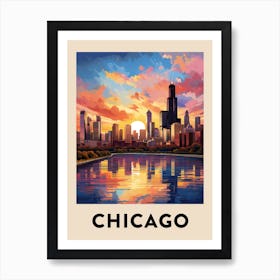 Chicago Travel Poster 18 Art Print