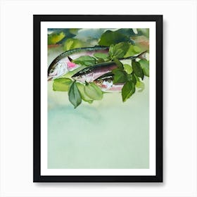Tuna Fish Storybook Watercolour Art Print