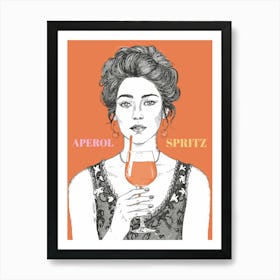 Aperol Spritz Orange - Aperol, Spritz, Aperol spritz, Cocktail, Orange, Drink 14 Art Print