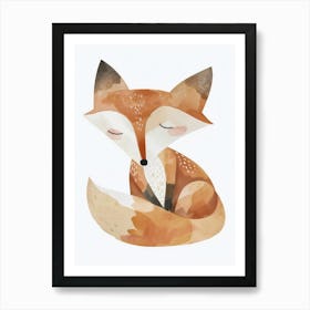 Charming Nursery Kids Animals Fox Cub 1 Art Print