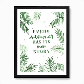 Summer Story Art Print