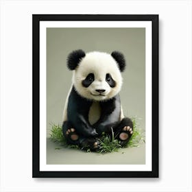 Genera Un Hermoso Bebe De Oso Panda Art Print